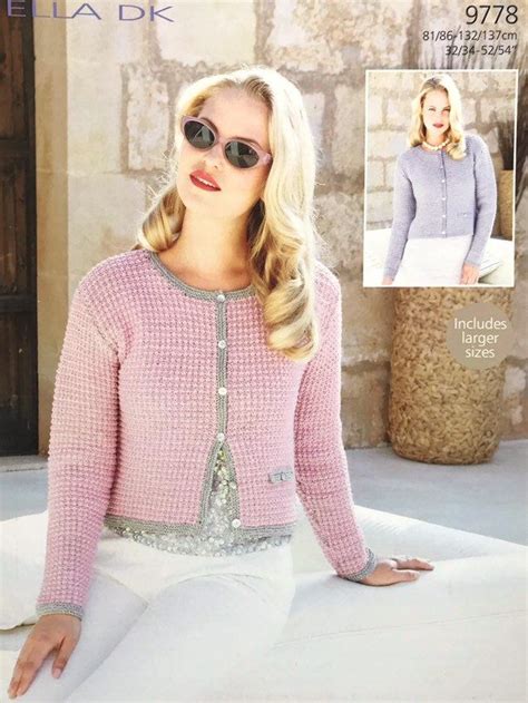 chanel style knit jacket pattern.